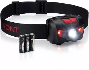 Vont LED Headlamp, Super Bright LEDs, Compact Build, 5 Modes, Headlight with Whi - Picture 1 of 6
