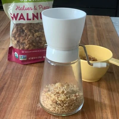 Hand Crank Nut Chocolate Chopper/Grinder, 7.5 inches White - Image 1 of 4