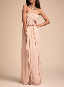 NWT BHLDN Cove Dress Maxi Gown Sleeveless Size Large Nude - Picture 1 of 4