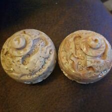 vintage carved pill boxes.collector.sale.design.rings.earrings.