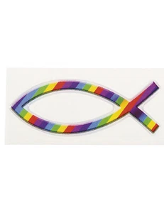 Pegatina de pescado Tiras arco iris - Con revestimiento de resina epoxi (*NUEVO*) (efecto 3D) - Imagen 1 de 2