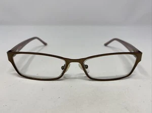 Candie’s C ALBERTA BRN 49-15-135 Brown Metal Full Rim Eyeglasses Frame HI21 - Picture 1 of 8