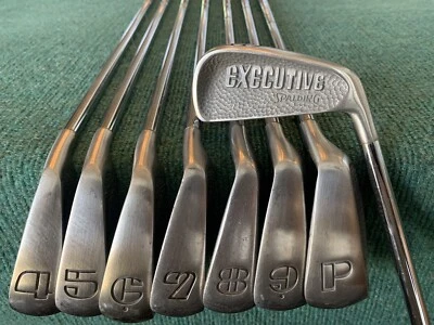 MINTY 1977-88 Spalding Executive Iron Set - RH, 3-PW, Jetstep Medium Flex - NICE - Image 1 of 4