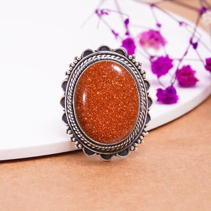 Golden Sunstone Gemstone 925 Sterling Silver Jewelry Ring, Elegant Ring, For Her - Picture 1 of 4