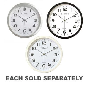 Baxter Quality Quartz Battery Operated York with Round Wall Clock Arabic 30cm - Picture 1 of 6