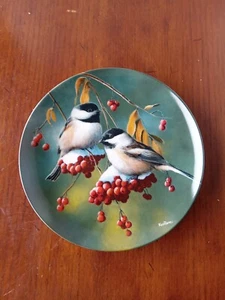 Chickadee Kevin Daniel  Britannica Birds of Your Garden Collector Plate - Picture 1 of 6