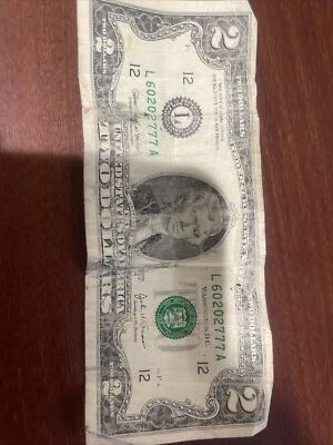 $2 Two Dollar Bill Rare 2003A Series A - Image 1 of 3