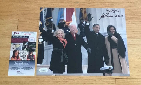 Joe Biden President Signed Autograph Obama 8x10 Photo w Hope Again Pers. JSA COA Cover