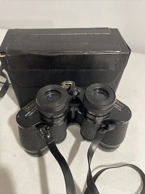Vintage Sears Binoculars 7x35mm Wide Angle Coated Model 445.25110 with Case - Image 1 of 4