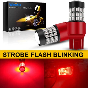 Bombillas de estacionamiento con flash estroboscópico rojo brillante LED Winetis 7443 7440 T20 - Imagen 1 de 14