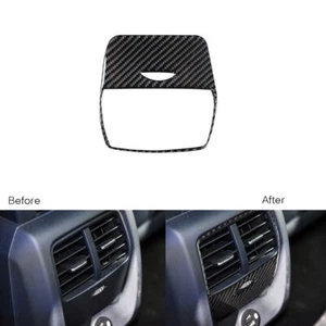 Carbon Fiber Rear Air Vent Outlet Panel Cover Trim For Ford Mustang Mach-E 21-22 - Picture 1 of 8