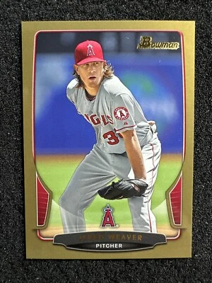 JERED WEAVER #9 2013 Bowman Gold QTY Los Angeles Angels - Image 1 of 2