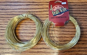 Darice Wire , Permanently Colored Gold. See Gauge Variations - Picture 1 of 3