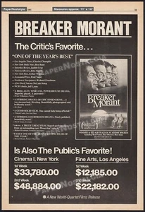 Breaker Morant - Anuncio comercial original 1981 / póster _ Edward Woodward _ 1980 - Imagen 1 de 1