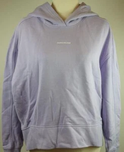 Calvin Klein Jeans Relaxed Logo Hoodie Size XS in Lilac or Pale Purple TV454 - Picture 1 of 6