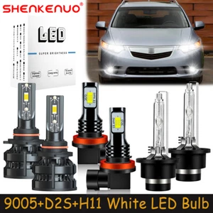 Für Acura TSX 2009-2014 Combo HID/LED Scheinwerfer Fern-/Abblendlicht Nebelscheinwerfer Birnenset Z8 - Bild 1 von 23