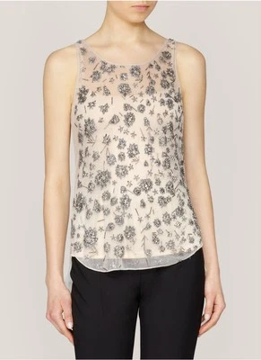 Camiseta sin mangas bordada Theyskens Theory ~NUEVA Foto 1 de 4