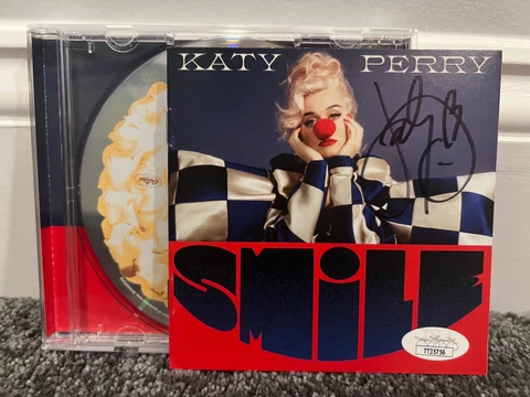Katy Perry signed CD JSA COA SMILE bas Psa Cover