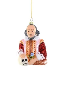 Cody Foster William Shakepeare Glasornament Neu 2023 - Bild 1 von 1