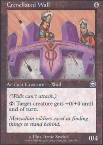 Crenellated Wall ~ Moderately Played Mercadian Masques MTG Magic UltimateMTG Art - Image 1 of 1