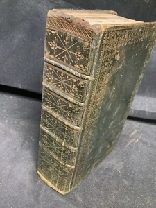 * Aceptable Libro de Oración Común Thomas Baskett de Cuero Verde 1754 - Imagen 1 de 17