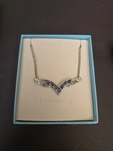 Topacio marquesa (?) Juego de collar ajustable de 16" y diamantes en plata de ley .925 - Imagen 1 de 9