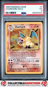 Juego Pokemon #4 Charizard 1999 PSA 3 - Imagen 1 de 2