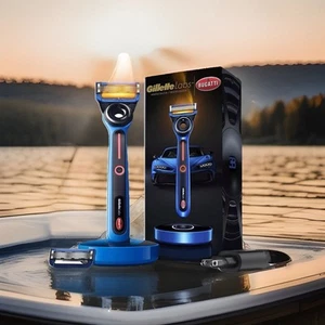 Gillette Heated Razor BUGATTI Limited Edition Shave Kit Brand NEW Sealed ‼️💰 - Picture 1 of 18