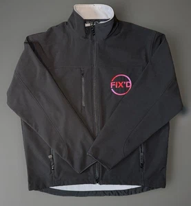 Port Authority XL Zip Up Jacket Black Fix’d Help Veterans Movement Logo - Bild 1 von 15
