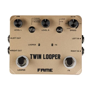 Twin Stereo Looper Pedal, 10 Min Aufn., Unbegrenzte Overdubs, True Bypass - Bild 1 von 8
