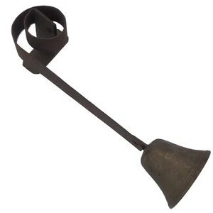 Timbre de puerta colgante tienda 3,5" campana soporte de acero con desgaste y corrosión vintage - Imagen 1 de 10