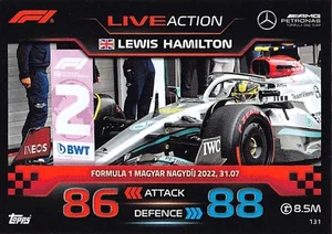 Topps Turbo Attax 23 F1 Live Action Lewis Hamilton #131 - Bild 1 von 3