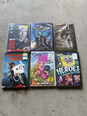 Bundle of DVDs ( SpongeBob, Piglet's, World War II, Guardians of the Galaxy ) Foto 1 de 2