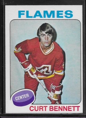 1975-76 O-Pee-Chee - Curt Bennett #8 NM+ - Image 1 of 2