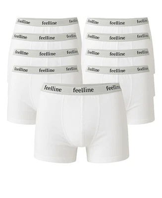 10er Pack Herren Boxershorts Weiß Restposten Unterhosen Slips Baumwollmix SALE - Image 1 of 3