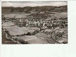 MÜLHEIM / Mosela..., imagen aérea, lugar con Mosela, alrededores... s/w postal kl - Imagen 1 de 1