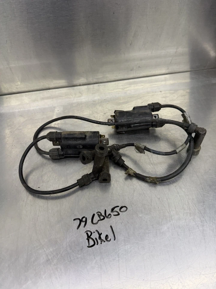 79 80 81 82 Oem Honda CB650SC CB 650 Ignition Coil Plugs Packs - Image 1 of 4