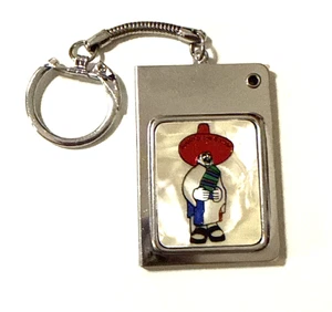 Vintage SOUTH OF THE BORDER Lucite Phone Address Book Keychain 4 5/8" - Picture 1 of 12