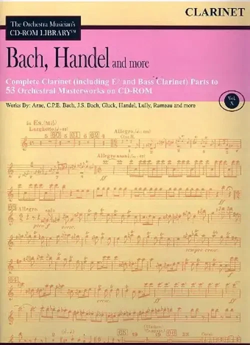 Bach, Handel and More - Volume 10-Clarinet | CD Sheet Music | CD-ROM - Bild 1 von 1
