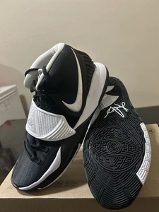 Size 9 - Nike Kyrie 6 TB Black White (worn Once ) No Box - Picture 1 of 7
