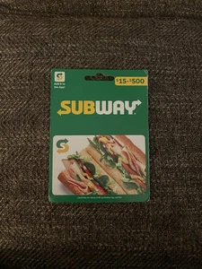Subway Gift Card $20 Value Free Shipping - Picture 1 of 1