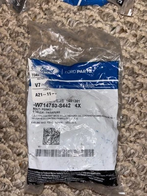 NUEVO OEM Ford Juego de 4 pernos de pinza de freno de disco W714753-S442 Ford Lincoln 12-23 Foto 1 de 2