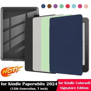 Auto Wake/Sleep Acrylic Back Cover for Kindle Paperwhite 2024 (12th Gen) 7 inch - Picture 1 of 19