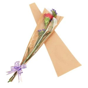 Flower Bouquet Wrapping Paper Single Rose Flower Sleeves Floral Wrapping Bags... - Picture 1 of 4