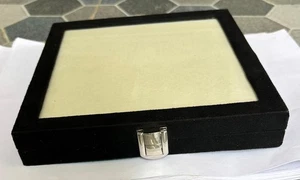 Gems Diamond Storage black Box suede Organizer Stone Case Jewelry layout - Picture 1 of 10