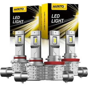Kit de faros LED AUXITO 9005+ H11 360000LM bombillas haz alto/bajo 6500K - Imagen 1 de 13