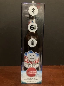 Coors Light Altoparlante Bluetooth Bottiglia Cambia Colore Luci LED Edizione Limitata - Foto 1 di 6