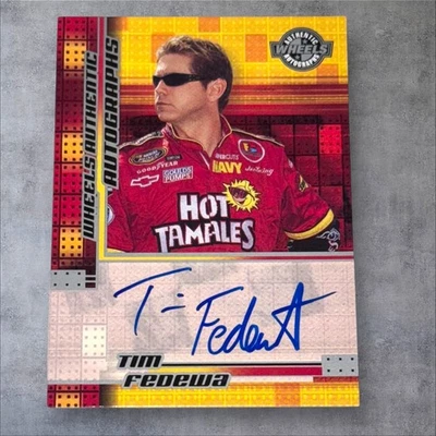 Tim Fedewa NASCAR BUSCH SERIES signed VINTAGE card 2004 WHEELS AUTOGRAPH - Image 1 of 2