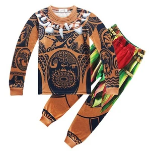 Moana Maui Kids Boys T-Shirts + Pants Sets Costume Fancy Dress Cosplay Outfits - Picture 1 of 14