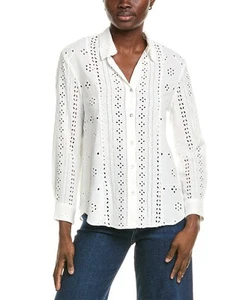 Elie By Elie Tahari Eyelet Shirt Women's - Imagen 1 de 5